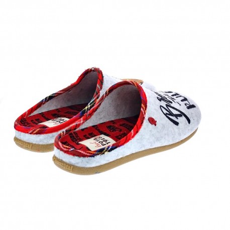 Pantuflas Potatoes zapatos Mujer modelo Abtenau Gris 