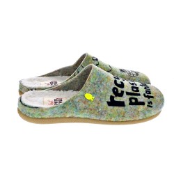 Pantuflas Potatoes zapatos Mujer modelo Lungau Gris  2