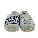 Pantuflas Potatoes zapatos Mujer modelo Lungau Gris 