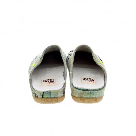 Pantuflas Potatoes zapatos Mujer modelo Lungau Gris 