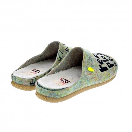 Pantuflas Potatoes zapatos Mujer modelo Lungau Gris 