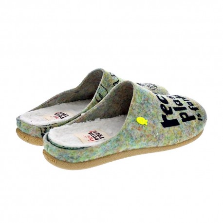 Pantuflas Potatoes zapatos Mujer modelo Lungau Gris 