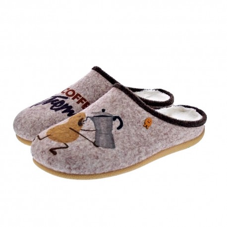 Pantuflas Potatoes zapatos Mujer modelo Preding Beige 