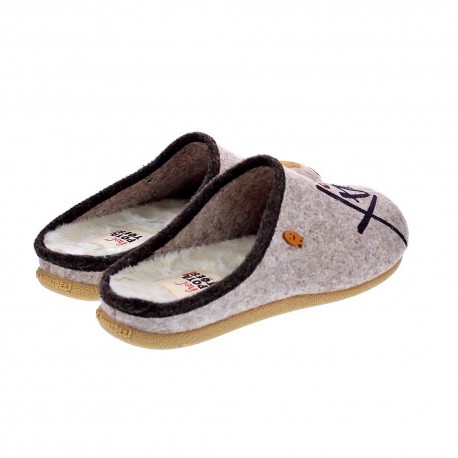 Pantuflas Potatoes zapatos Mujer modelo Preding Beige 