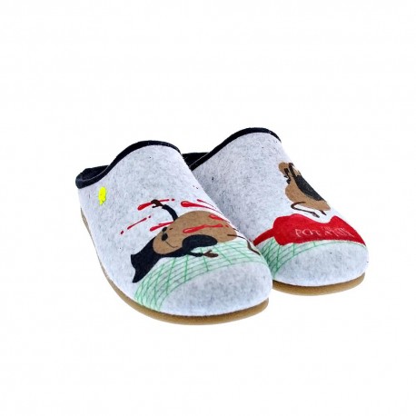 Pantuflas Potatoes zapatos Hombre modelo Gotzens Gris 