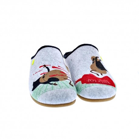Pantuflas Potatoes zapatos Hombre modelo Gotzens Gris 