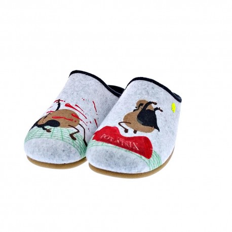 Pantuflas Potatoes zapatos Hombre modelo Gotzens Gris 