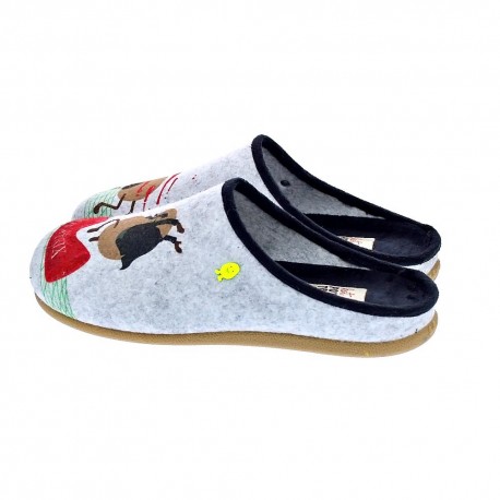 Pantuflas Potatoes zapatos Hombre modelo Gotzens Gris 