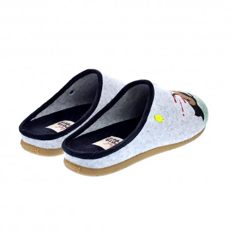 Pantuflas Potatoes zapatos Hombre modelo Gotzens Gris 