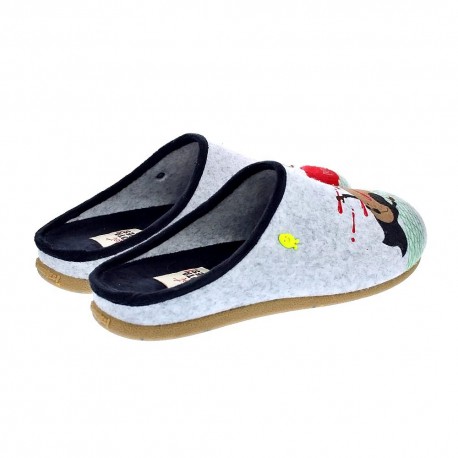 Pantuflas Potatoes zapatos Hombre modelo Gotzens Gris 