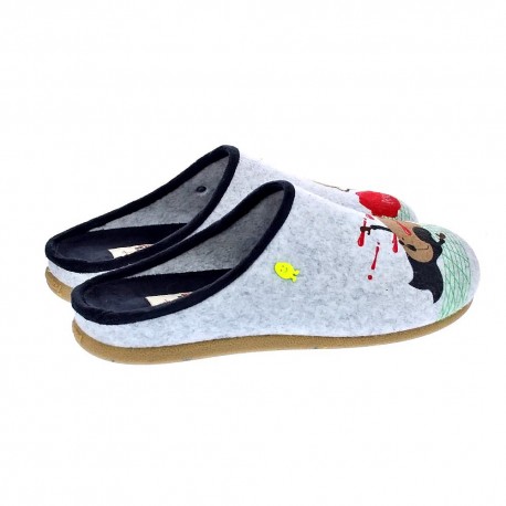 Pantuflas Potatoes zapatos Hombre modelo Gotzens Gris 