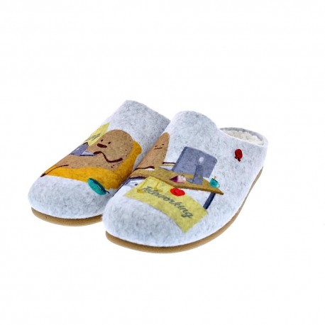 Pantuflas Potatoes zapatos Hombre modelo Loruns Gris 