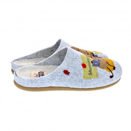 Pantuflas Potatoes zapatos Hombre modelo Loruns Gris 