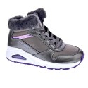 Zapatillas botas Skechers zapatos Niña modelo Uno Plata 