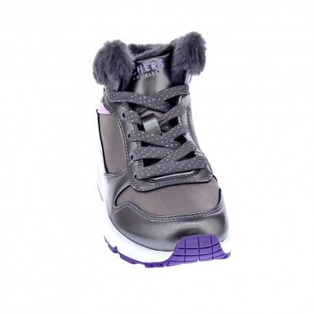 Zapatillas botas Skechers zapatos Niña modelo Uno Plata 