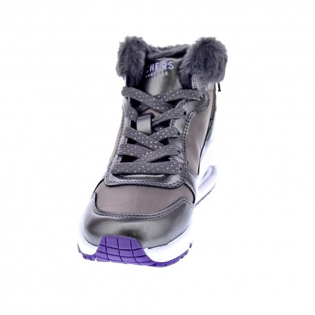 Zapatillas botas Skechers zapatos Niña modelo Uno Plata 