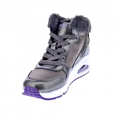 Zapatillas botas Skechers zapatos Niña modelo Uno Plata 