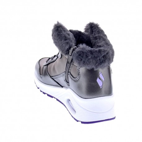 Zapatillas botas Skechers zapatos Niña modelo Uno Plata 