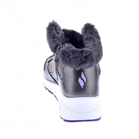 Zapatillas botas Skechers zapatos Niña modelo Uno Plata 