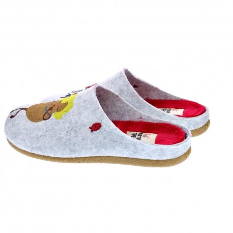 Pantuflas Potatoes zapatos Mujer modelo Kloch Gris 