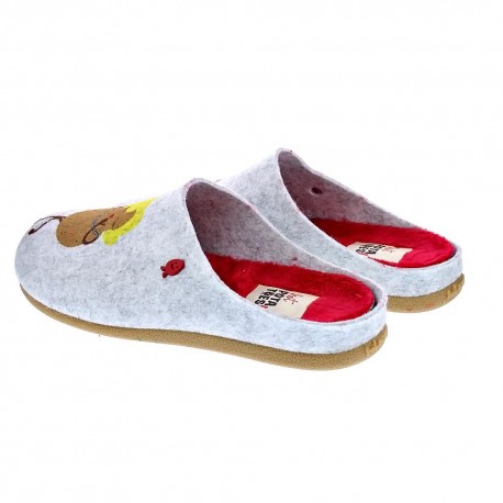 Pantuflas Potatoes zapatos Mujer modelo Kloch Gris 