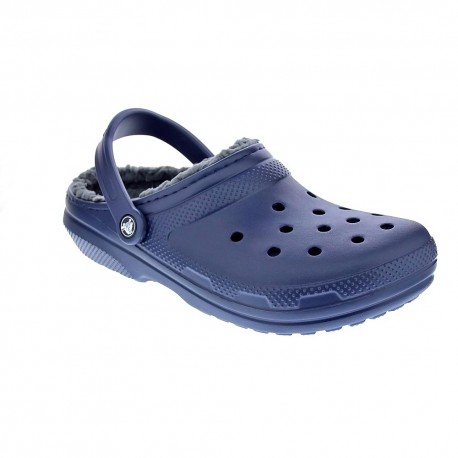 Zuecos Crocs zapatos Hombre modelo Classic Lined Azul 