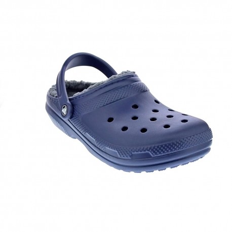 Zuecos Crocs zapatos Hombre modelo Classic Lined Azul 