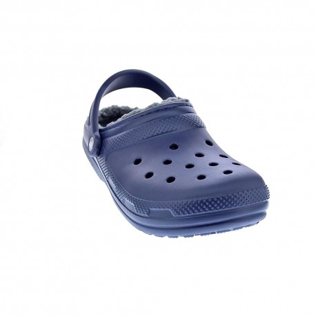 Zuecos Crocs zapatos Hombre modelo Classic Lined Azul 