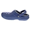 Zuecos Crocs zapatos Hombre modelo Classic Lined Azul 