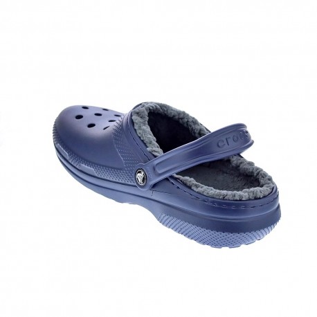 Zuecos Crocs zapatos Hombre modelo Classic Lined Azul 