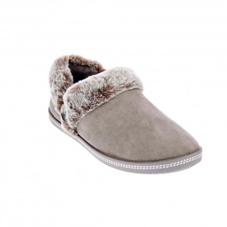 Pantuflas Skechers zapatos Mujer modelo Cozy Campfire Beige 