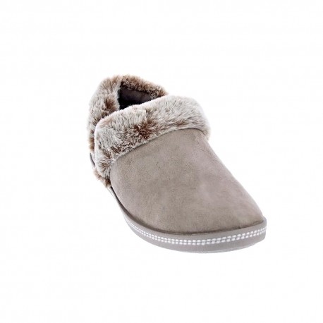 Pantuflas Skechers zapatos Mujer modelo Cozy Campfire Beige 