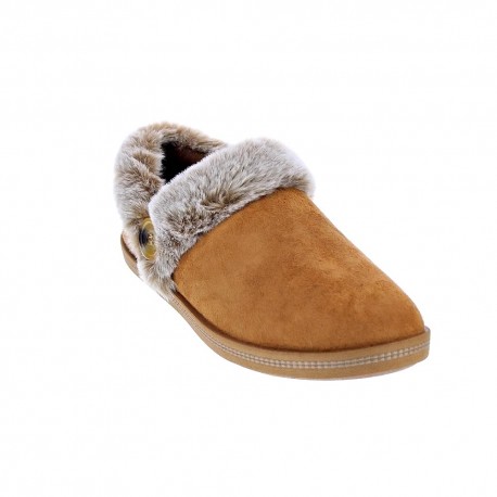 Pantuflas Skechers zapatos Mujer modelo Cozy Campfire Marrón 