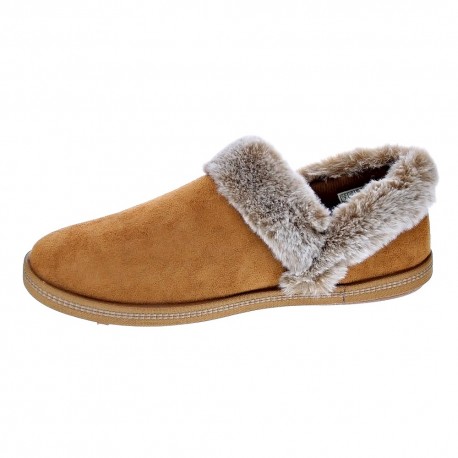 Pantuflas Skechers zapatos Mujer modelo Cozy Campfire Marrón 