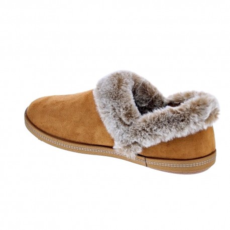 Pantuflas Skechers zapatos Mujer modelo Cozy Campfire Marrón 