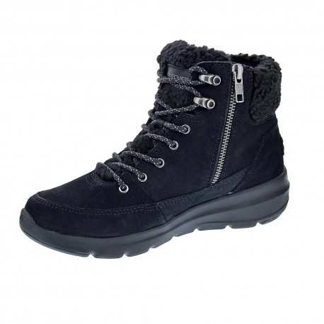 Botines Skechers zapatos Mujer modelo Glacial Ultra Negro 