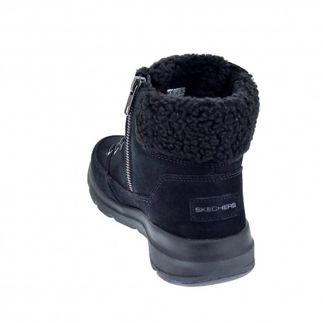 Botines Skechers zapatos Mujer modelo Glacial Ultra Negro 