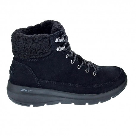 Botines Skechers zapatos Mujer modelo Glacial Ultra Negro 