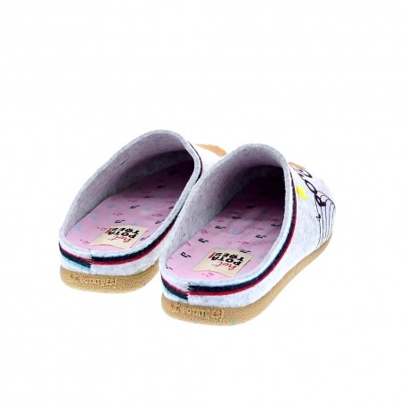 Pantuflas Potatoes zapatos Niña modelo Lingena Gris 