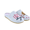 Pantuflas Potatoes zapatos Mujer modelo Musau Gris 