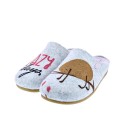 Pantuflas Potatoes zapatos Mujer modelo Musau Gris 