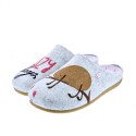 Pantuflas Potatoes zapatos Mujer modelo Musau Gris 