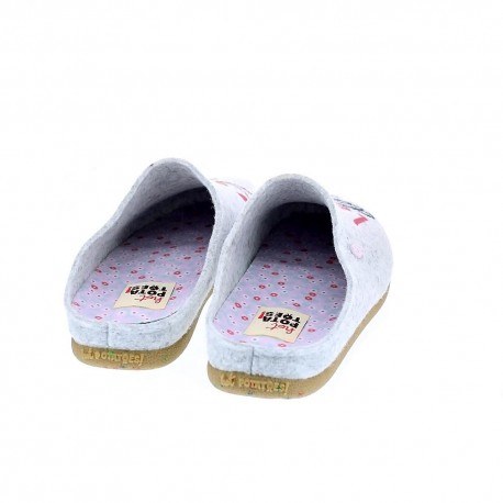 Pantuflas Potatoes zapatos Mujer modelo Musau Gris 