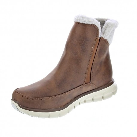 Botines Skechers zapatos Mujer modelo Synergy Marrón 