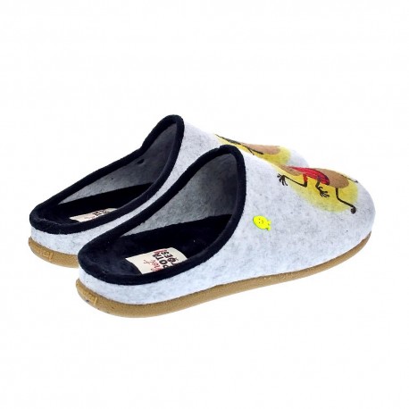 Pantuflas Potatoes zapatos Hombre modelo Gries Gris 