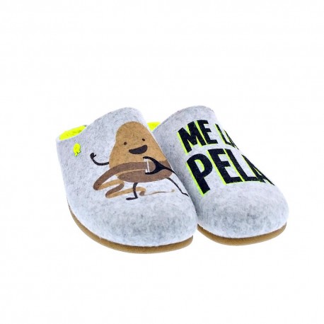 Pantuflas Potatoes zapatos Hombre modelo Varde Gris 