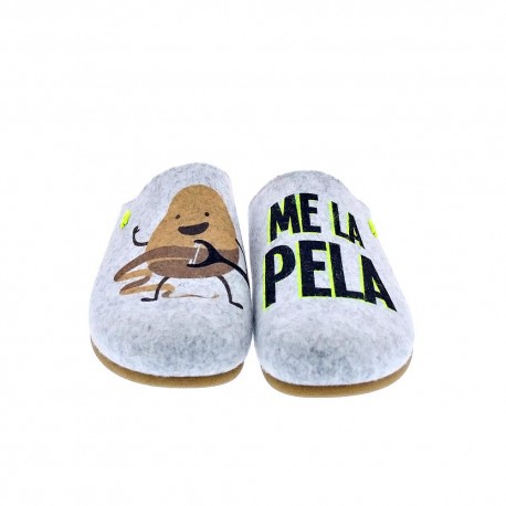 Pantuflas Potatoes zapatos Hombre modelo Varde Gris 