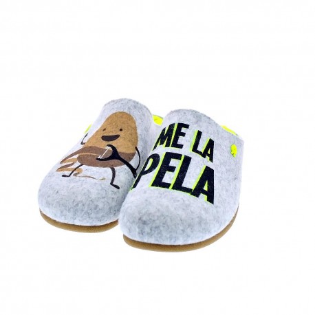 Pantuflas Potatoes zapatos Hombre modelo Varde Gris 