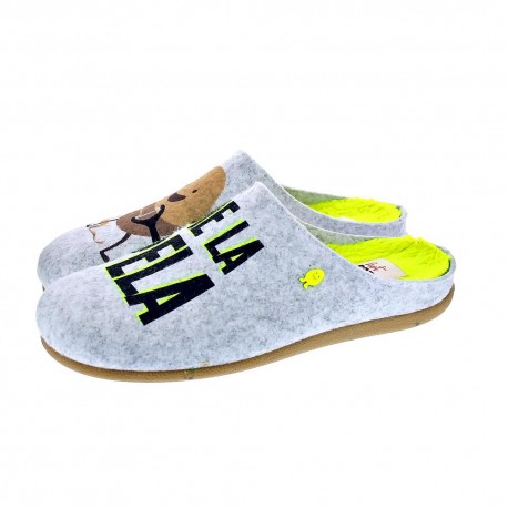 Pantuflas Potatoes zapatos Hombre modelo Varde Gris 