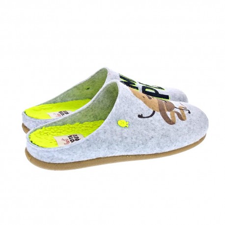 Pantuflas Potatoes zapatos Hombre modelo Varde Gris 